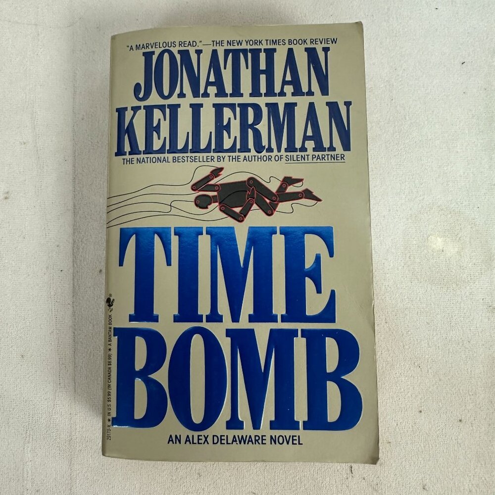 Jonathan Kellerman Time Bomb Paperback 1991 Alex Delaware Mystery Thriller Novel
